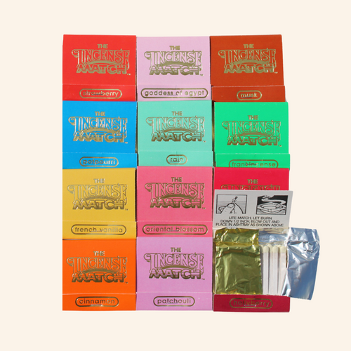 12 Assorted Books of Incense Matches