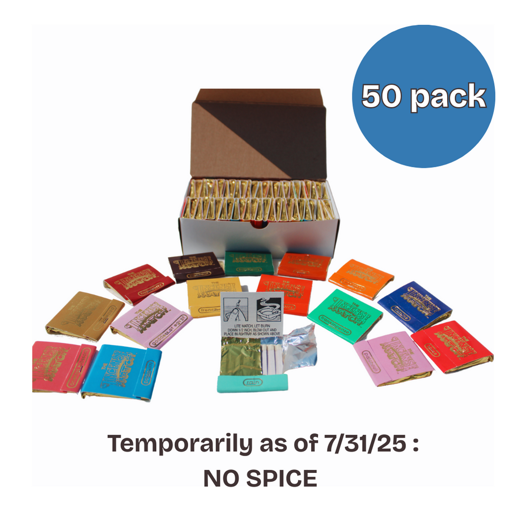 Build Your Own 50-Pack – The Original Incense Match®