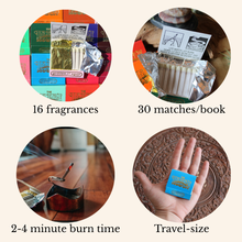 Load image into Gallery viewer, 12 Assorted Books of Incense Matches